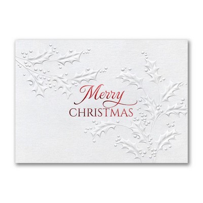 Subtle Holly Card